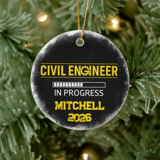 Civil Engineer In Progress Keramisch Ornament (Boom)