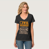Civil Engineer Like A NormalEngineer Board Exam Pr T-shirt (Voorkant volledig)
