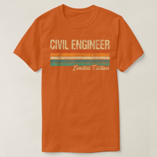 Civil Engineer Ltd EditionBridge Builder Engineeri T-shirt (Design voorkant)