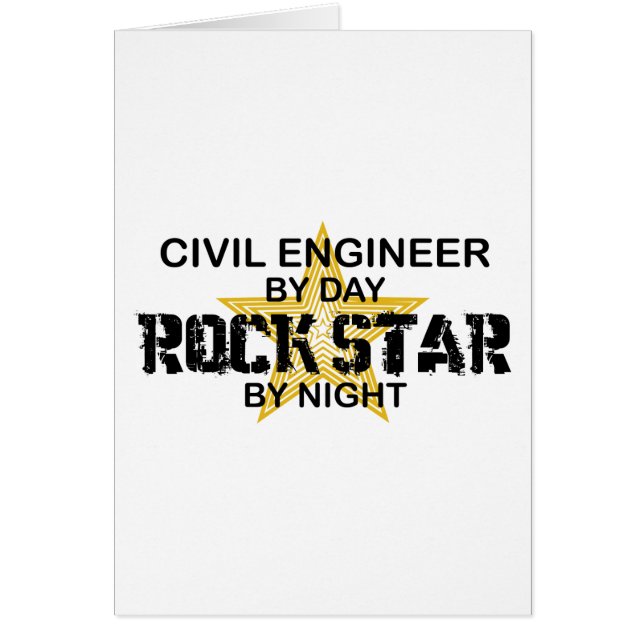 Civil Engineer Rock Star (Voorkant)