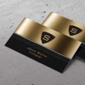 Civil Engineer Royal Gold Shield Monogram Visitekaartje