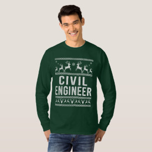 Civil Engineer Ugly KerstSweater T-shirt