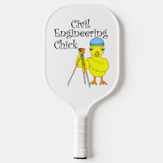 Civil Engineering Chick Pickleball Paddle (Achterkant)