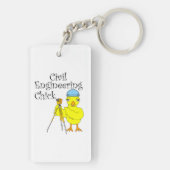Civil Engineering Chick Sleutelhanger (achterkant)