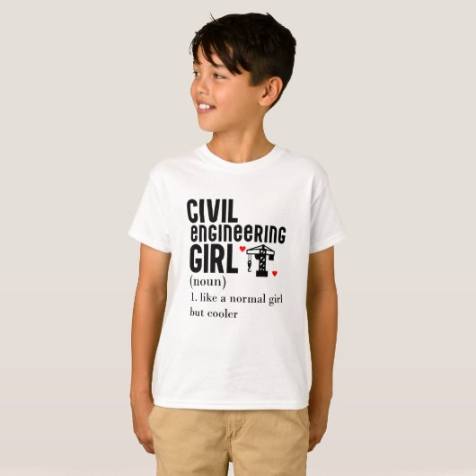 Civil Engineering T-shirt (Voorkant volledig)