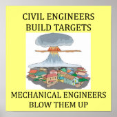 CIVIL-engineers bouwen doelen Poster (Voorkant)