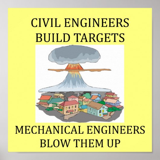 CIVIL-engineers bouwen doelen Poster (Voorkant)