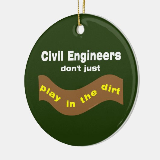 Civil Engineers Play Keramisch Ornament (Links)