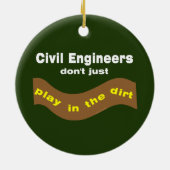 Civil Engineers Play Keramisch Ornament (Achterkant)
