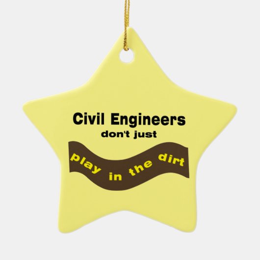 Civil Engineers Play Keramisch Ornament (Voorkant)