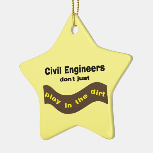 Civil Engineers Play Keramisch Ornament (Links)