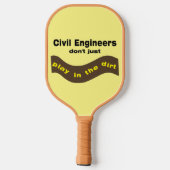 Civil Engineers Play Pickleball Paddle (Achterkant)