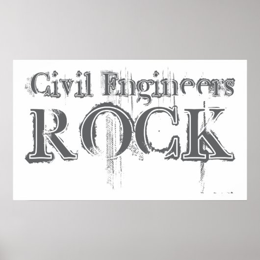 Civil Engineers Rock Poster (Voorkant)