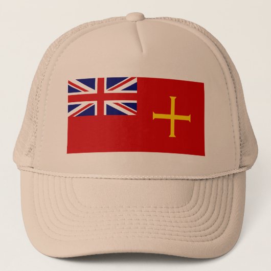 Civil Ensign Guernsey, Verenigd Koninkrijk Trucker Pet (Voorkant)