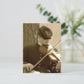 Civil War Fiddle Briefkaart (Staand voorkant)