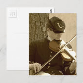 Civil War Fiddle Briefkaart (Voorkant / Achterkant)