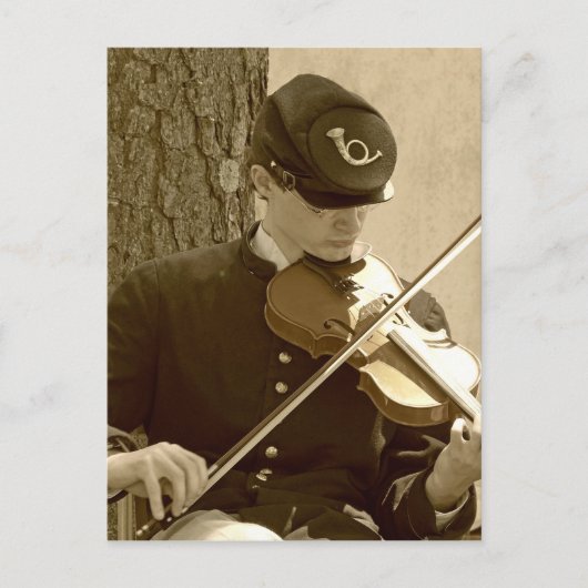 Civil War Fiddle Briefkaart (Voorkant)