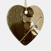 Civil War Fiddle Keramisch Ornament (Rechts)