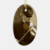 Civil War Fiddle Keramisch Ornament (Rechts)