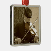 Civil War Fiddle Metalen Ornament (Rechts)