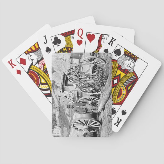 Civil War Fire Engine, 1865 Pokerkaarten (Achterkant)