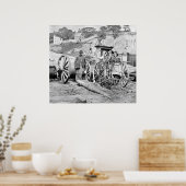 Civil War Fire Engine, 1865 Poster (Keuken)