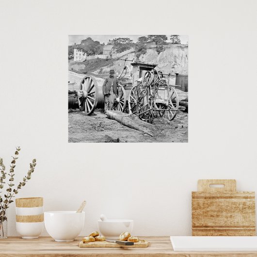 Civil War Fire Engine, 1865 Poster (Keuken)