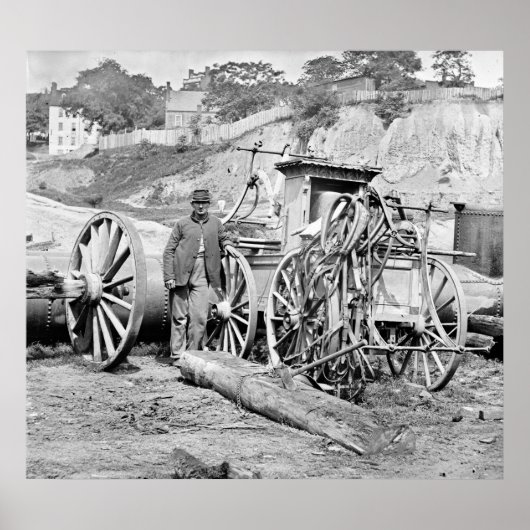 Civil War Fire Engine, 1865 Poster (Voorkant)