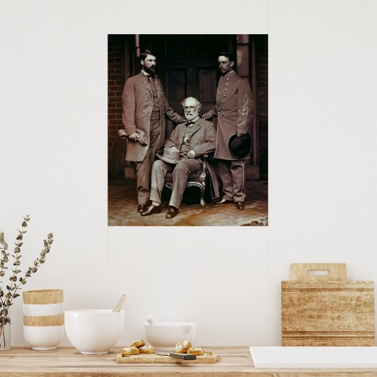 CIVIL WAR GENERAL LEE and PERSONFF 1865 Poster (Keuken)