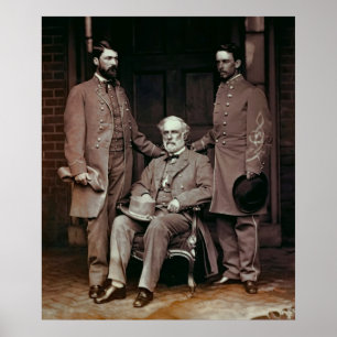 CIVIL WAR GENERAL LEE and PERSONFF 1865 Poster