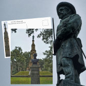 Civil War Memorial Savannah GA Forsyth Park foto Briefkaart