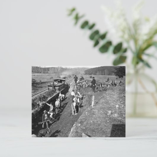 Civil War Railroad in Clifton, Virginia, 1863 Briefkaart (Staand voorkant)