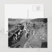 Civil War Railroad in Clifton, Virginia, 1863 Briefkaart (Voorkant / Achterkant)