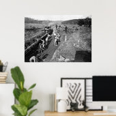 Civil War Railroad in Clifton, Virginia, 1863 Poster (Thuiskantoor)