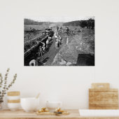 Civil War Railroad in Clifton, Virginia, 1863 Poster (Keuken)