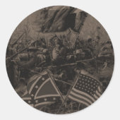 civil war ronde sticker (Voorkant)