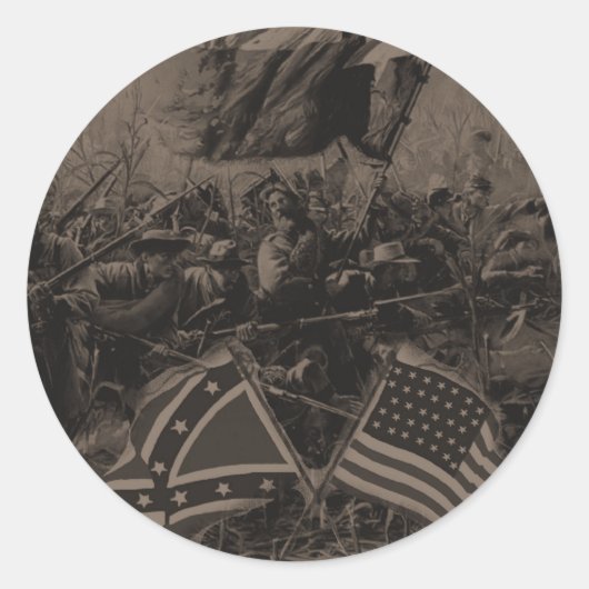 civil war ronde sticker (Voorkant)
