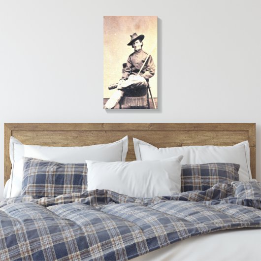 "Civil War Soldier, Frances Clalin Clayton" Canvas Afdruk (Insitu (Slaapkamer))