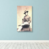 "Civil War Soldier, Frances Clalin Clayton" Canvas Afdruk (Insitu (Houten vloer))