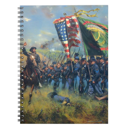Civil War Union troops Irish Brigade  Notitieboek (Voorkant)