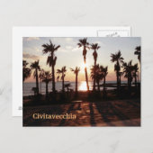 Civitavecchia Sunset Briefkaart (Voorkant / Achterkant)