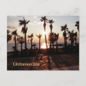 Civitavecchia Sunset Briefkaart (Voorkant)