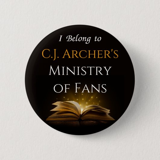 CJ Archer's Ministry of Fans Button Badge Pin (Voorkant)
