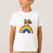 CJ- Chipmunk en regenboogShirt T-shirt (Voorkant)