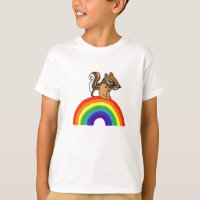 CJ- Chipmunk en regenboogShirt