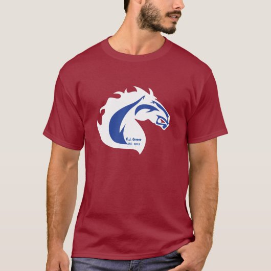 CJ Greene school spirt logo shirt (Voorkant)