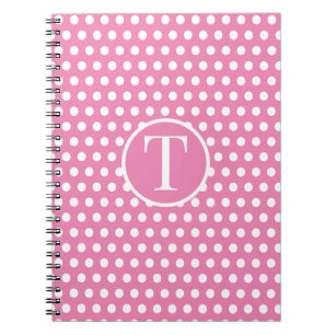 Cjic Schattigee retro initiaal letter Polka Dotd P Notitieboek
