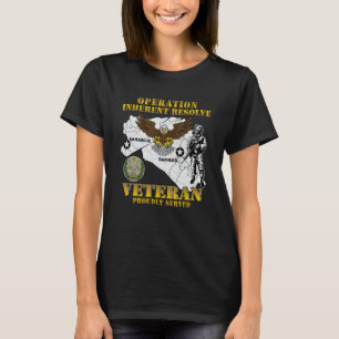 CJTF OIR Operation Inherent Resolve OIR Veteran VI T-shirt