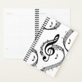 ck dbl Climactic G Clef Music Planner (Display)