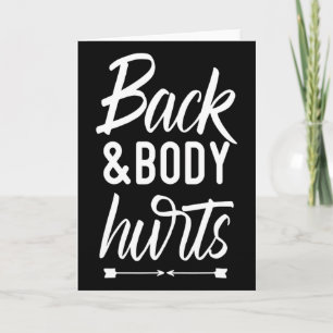 Ck En Lichaam Pijn Shirt Grappige Yoga Gym Workout Kaart